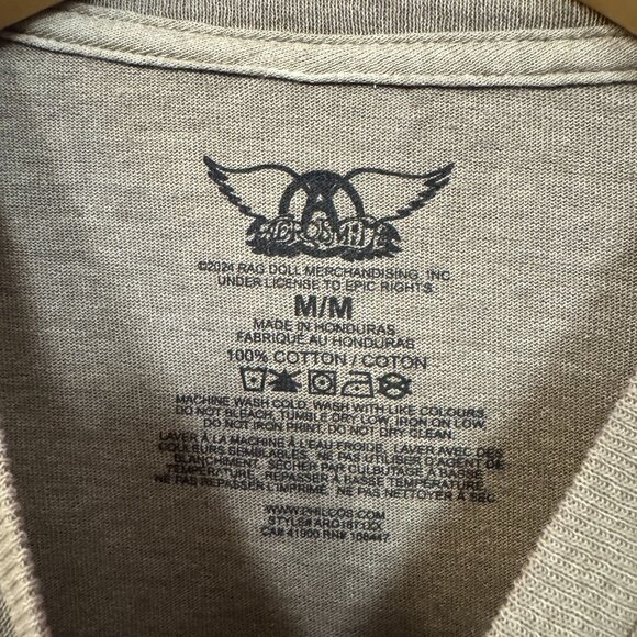 Aerosmith Eat The Rich Album Cover Art Arena Rock Band Tee M - Picture 4 of 4